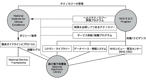 図2 NHS R&DプログラムとNICEの関係